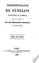 Correspondance publiee pour la premiere fois sur les manuscrits originaux et la plupart inedits
