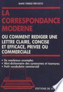 Correspondances privée et commerciale