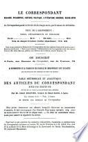 Correspondant et la Revue de France reunis