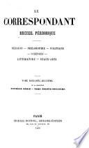 Correspondant et la Revue de France reunis