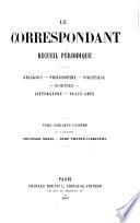 Correspondant et la Revue de France reunis