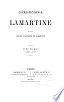 Correspondence de Lamartine