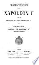 Correspondence de Napoléon I