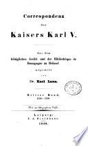 Correspondenz des Kaisers Karl V