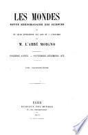 Cosmos, Les Mondes; revue hebdomadaire des sciences et de leurs applications