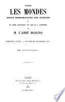 Cosmos, Les Mondes; revue hebdomadaire des sciences et de leurs applications