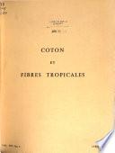 Coton et fibres tropicales