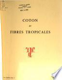 Coton et fibres tropicales