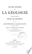 Coup d'oeil historique sur la géologie sur les travaux d'Ėlie de Beaumont