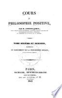 Cour de philosophie positive
