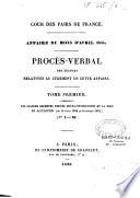 Cour des pairs. Affaire du mois d'avril 1834