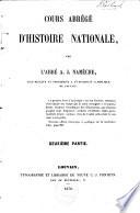 Cours abrégé d'histoire nationale