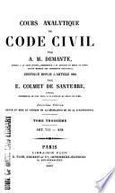 Cours analytique de Code civil