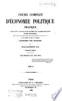 Cours complet d'économie politique pratique
