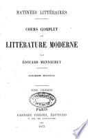 Cours complet de littérature moderne
