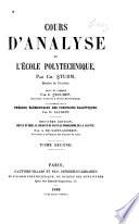 Cours d'analyse de l'Ecole polytechnique