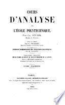 Cours d'analyse de l'Ecole polytechnique