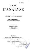 Cours d'analyse de l'école polytechnique