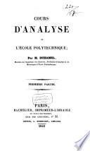 Cours d'analyse de l'École polytechnique