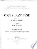 Cours d'analyse: ptie. Equations différentielles et aux derivées partielles