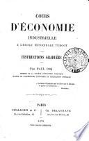 Cours d'économie industrielle à l'École Municipale Turgot