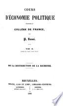 Cours d'économie politique