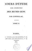 Cours d'étude pour l'instruction des jeunes gens