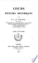 Cours d'études historiques [ed. by A.H. Taillandier and others].