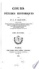 Cours d'études historiques