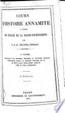 Cours d'histoire annamite à l'usage des écoles de la Basse-Cochinchine