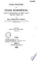Cours d'histoire des états européens depuis le bouleversement de l'Empire romain d'Occident jusqu'en 1789