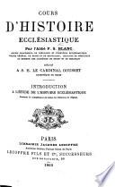 Cours d'histoire ecclésiastique