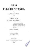 Cours d'histoire nationale