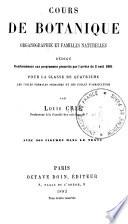 Cours de botanique