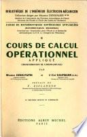 Cours de calcul operationnel applique (transformation de Carson-Laplace)