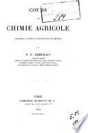 Cours de chimie agricole