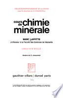 Cours de chimie minérale