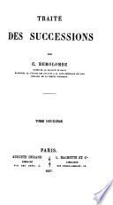 Cours de Code Napoléon: Traité des successions