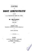 Cours de droit administratif