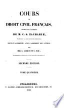 Cours de droit civil français