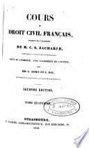 Cours de droit civil français