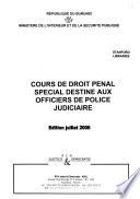 Cours de droit pénal spécial