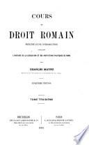 Cours de droit romain