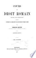 Cours de droit romain