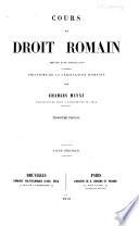 Cours de droit romain