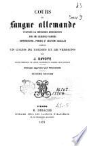 Cours de langue allemande d'après la méthode Robertson