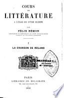 Cours de littérature, à l'usage de divers examens: La chanson de Roland ; 2.Joinville ; 3.Montaigne ; 4.Corneille, 1892. T. 02 : 5.La Fontaine ; 6.Molière 2e éd., 1898. T. 03 : 7.Boileau ; 8.Racine, 1893. T. 04 : 9.Pascal ; 10.Mme de Sévigné ; 11.La Bruyère, 1893. T. 05 : 12.Bossuet ; 13.Mme de Maintenon. Saint-Simon; 14.Fénelon, s.d..T. 06 : 15.Montesquieu ; 16.Voltaire ; 17.Buffon, s.d..T. 07 : 18.J.J. Rousseau ; 19.L'encyclopédie ; 20.A Chenier, s.d..T. 08 : 21.Mme de Staël ; 22.Chateaubriand ; 23.Lamartine ; 24.Victor-Hugo ; 25.L'histoire au XIXe siècle : Thiers et Mignet; J. Michelet et Edgar Quinet, s.d.T. 09 : 26.Alfred de Vigny ; 27.Alfred de Musset ; 28.L'éloquence ; 29-30.Les moralistes et les romanciers ; 31.La critique, s.d