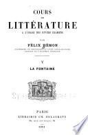 Cours de littérature à l'usage des divers examens