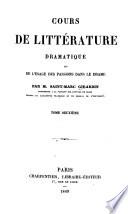 Cours de littérature dramatique