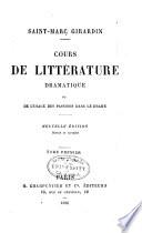 Cours de littérature dramatique